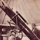 Charles Alexander Johns and telescope